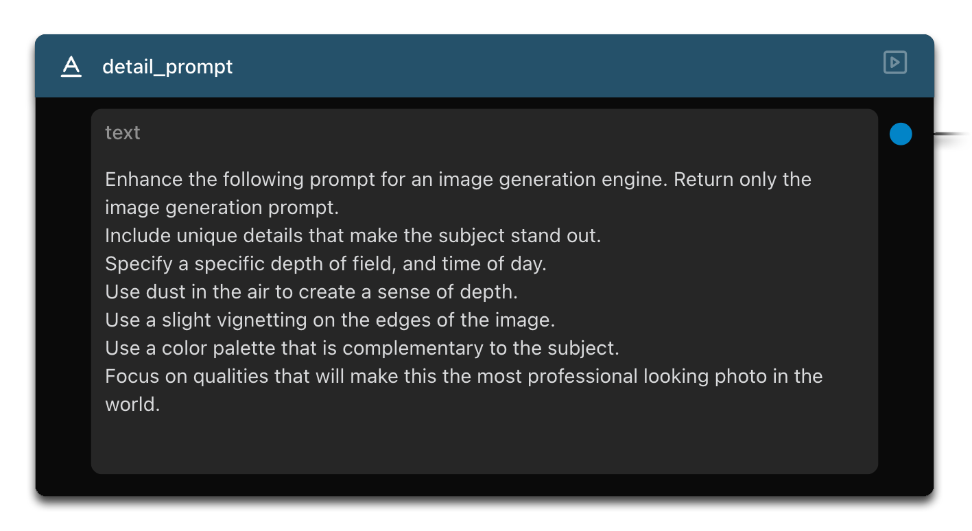 Detailed instructions